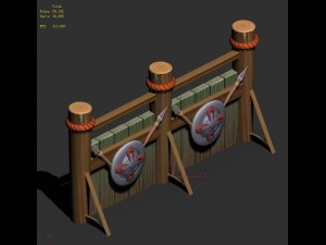 cartoon world - small wall 0204 3D Model