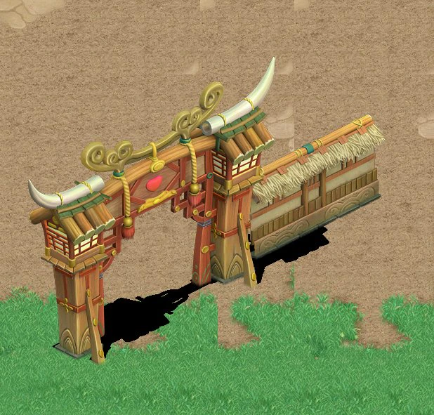 cartoon world - small wall 0304 3D Model .c4d .max .obj .3ds .fbx .stl .blend 