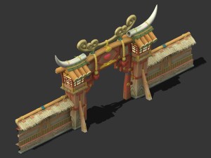cartoon world - small wall 0304 3D 모델