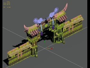 cartoon world - small wall 0304 3D Model