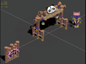 cartoon world - small wall 0404 Modelo 3D