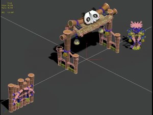 cartoon world - small wall 0404 3D Model