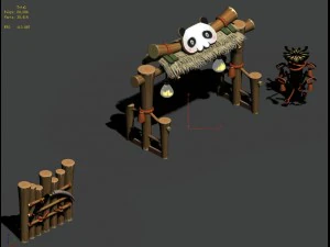 cartoon world - small wall 0404 3D Model