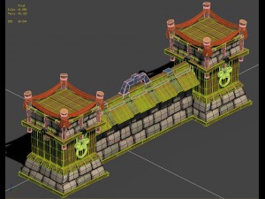 cartoon world - small wall 0504 Modello 3D