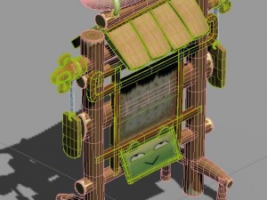 cartoon world - reward sign 3D Model