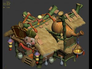 cartoon world - drugstore 3D Model