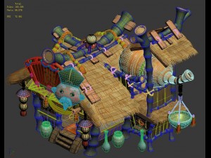 cartoon world - drugstore Model 3D