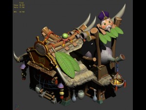 cartoon world - drugstore 04 Modelo 3D