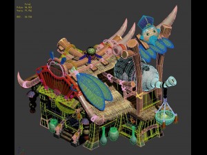 cartoon world - drugstore 04 Modelo 3D