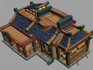 cartoon world - inn 002 3D Model