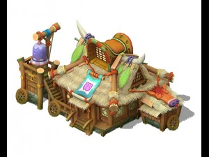 cartoon world - inn 04 3D Model
