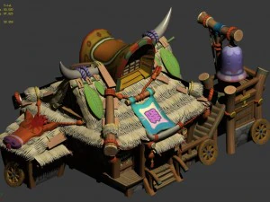 cartoon world - inn 04 3D Model