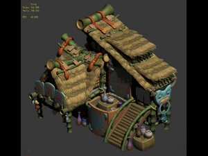 cartoon world - grocery store 3D Model