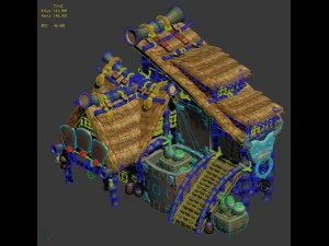 cartoon world - grocery store 3D Model
