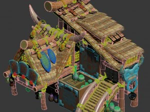 cartoon world - grocery store 04 3D Model