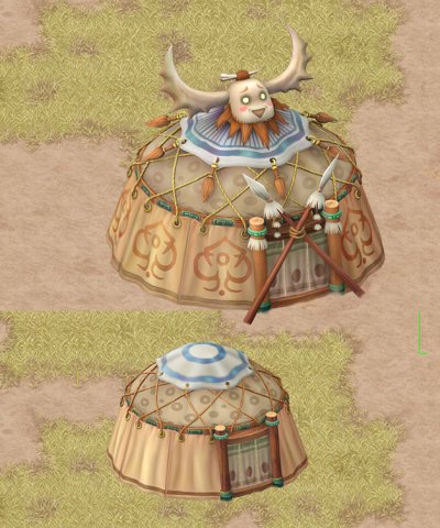 cartoon world - tent 12 Model 3D .c4d .max .obj .3ds .fbx .stl .blend 
