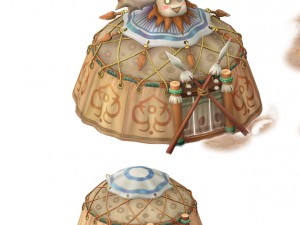 cartoon world - tent 12 Model 3D