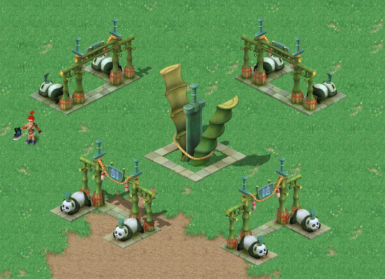 cartoon world - bamboo sword 3D Model .c4d .max .obj .3ds .fbx .stl .blend