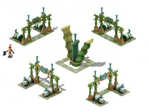 cartoon world - bamboo sword 3D Model