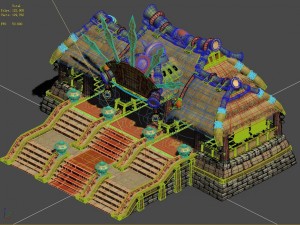 cartoon world - main hall Model 3D
