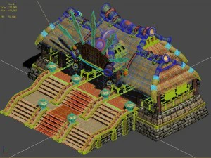 cartoon world - main hall 3D Model