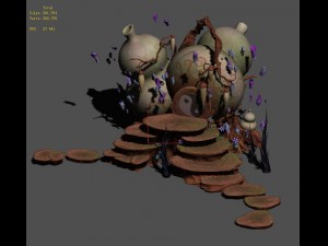 cartoon sky city - treasure gourd mountain 3Dモデル