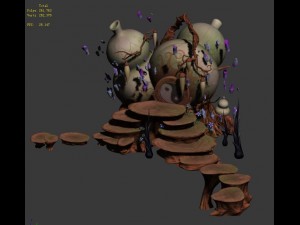 cartoon sky city - treasure gourd mountain 3Dモデル