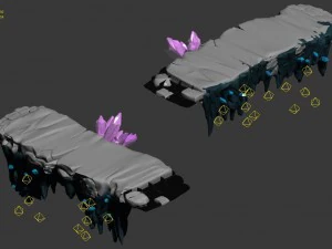 cartoon sky city - snow terrain - gourd road 3D Model