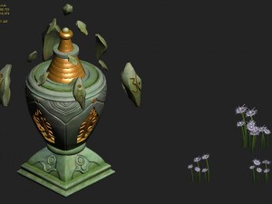 cartoon sky city - guangyin tian pagoda 3D Model