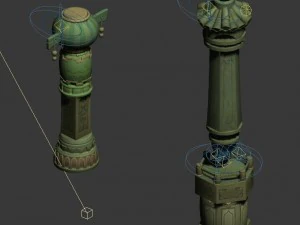 cartoon sky city - light sound tianzhu 3D Model