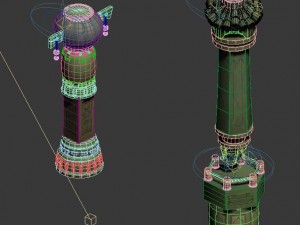 cartoon sky city - light sound tianzhu 3Dモデル