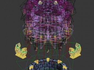 cartoon sky city - canaan tower 3D Model