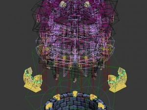 cartoon sky city - canaan tower 3D Model