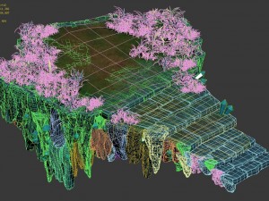 cartoon sky city - fake terrain 13 3D Model