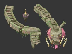 कार्टून स्काई सिटी - टिएंटिंग स्क्वायर 3D मॉडल