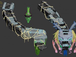 cartoon sky city - tianting square 3D Model