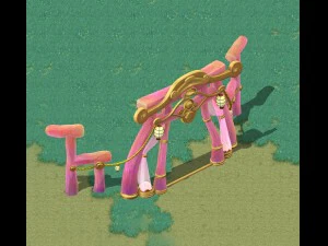 만화 하늘 도시 - 옛날 옛적에 3D 모델