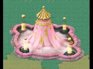 cartoon sky city - once upon a time superhero myst 3D Model