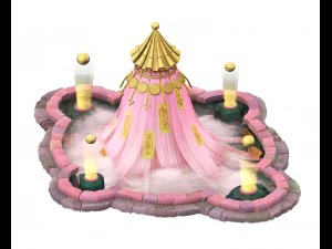 cartoon sky city - once upon a time superhero myst 3D Model