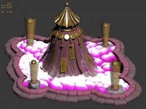 cartoon sky city - once upon a time superhero myst 3D मॉडल