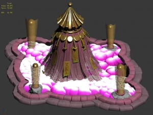 cartoon sky city - once upon a time superhero myst 3D Model