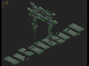 cartoon sky city - once upon a time the door 3D 模型