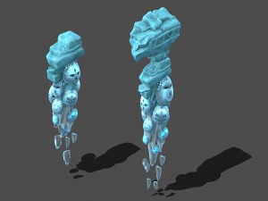 cartoon sky city - the main gate of the tree 3D Model