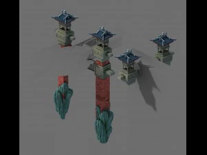 hava binaları - kule 3D Model