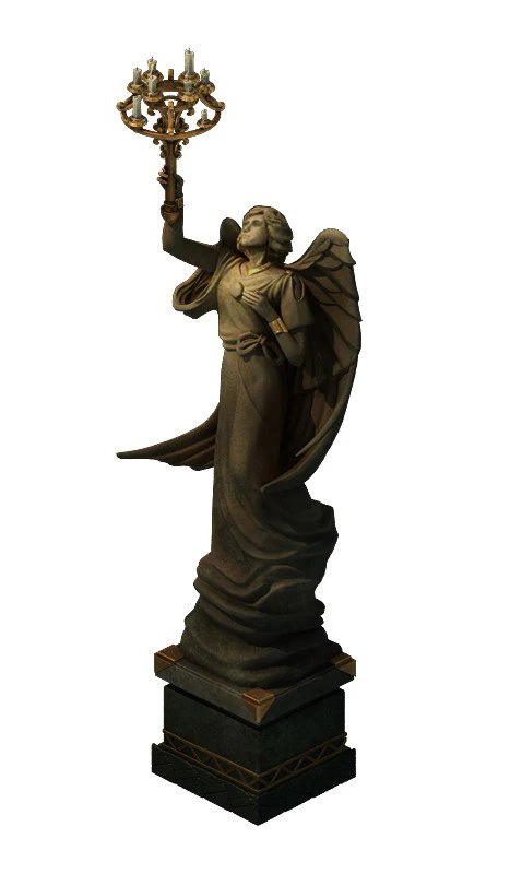street light - angel 3D Model .c4d .max .obj .3ds .fbx .stl .blend 