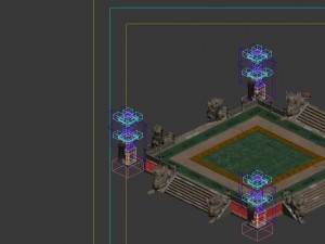 luoyang suburb - the center platform 3D Modell