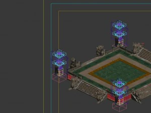 luoyang suburb - the center platform 3D Model