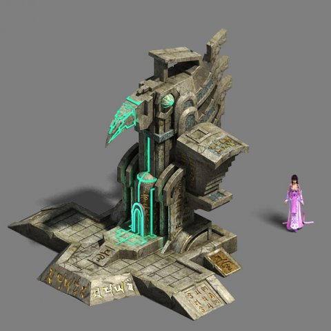 maya monuments - architecture Modello 3D .c4d .max .obj .3ds .fbx .stl .blend 
