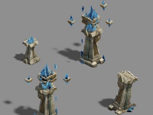 maya monuments - entrance 3D Модель