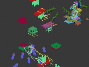 maya monuments - debris 3D Model